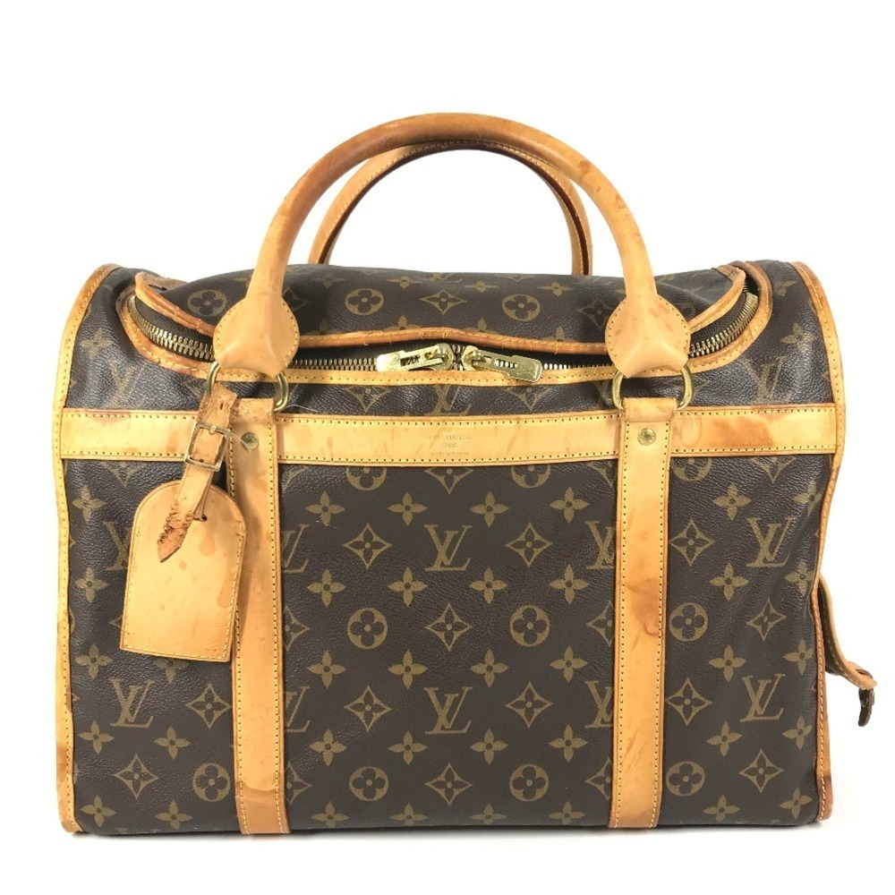 LOUIS VUITTON M42024 Monogram Sac Champ 40 Pet Bag Carrier Dog Boston Canvas ...